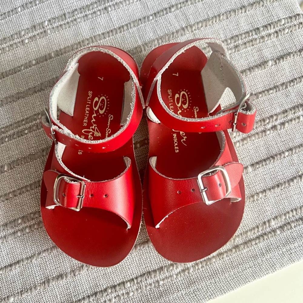 Salt Water Sandals Red Surfer Style Sandals